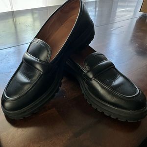 Madewell The Bradley Lugsole Loafer in Leather / 9.5 MEDIUM / TRUE BLACK…